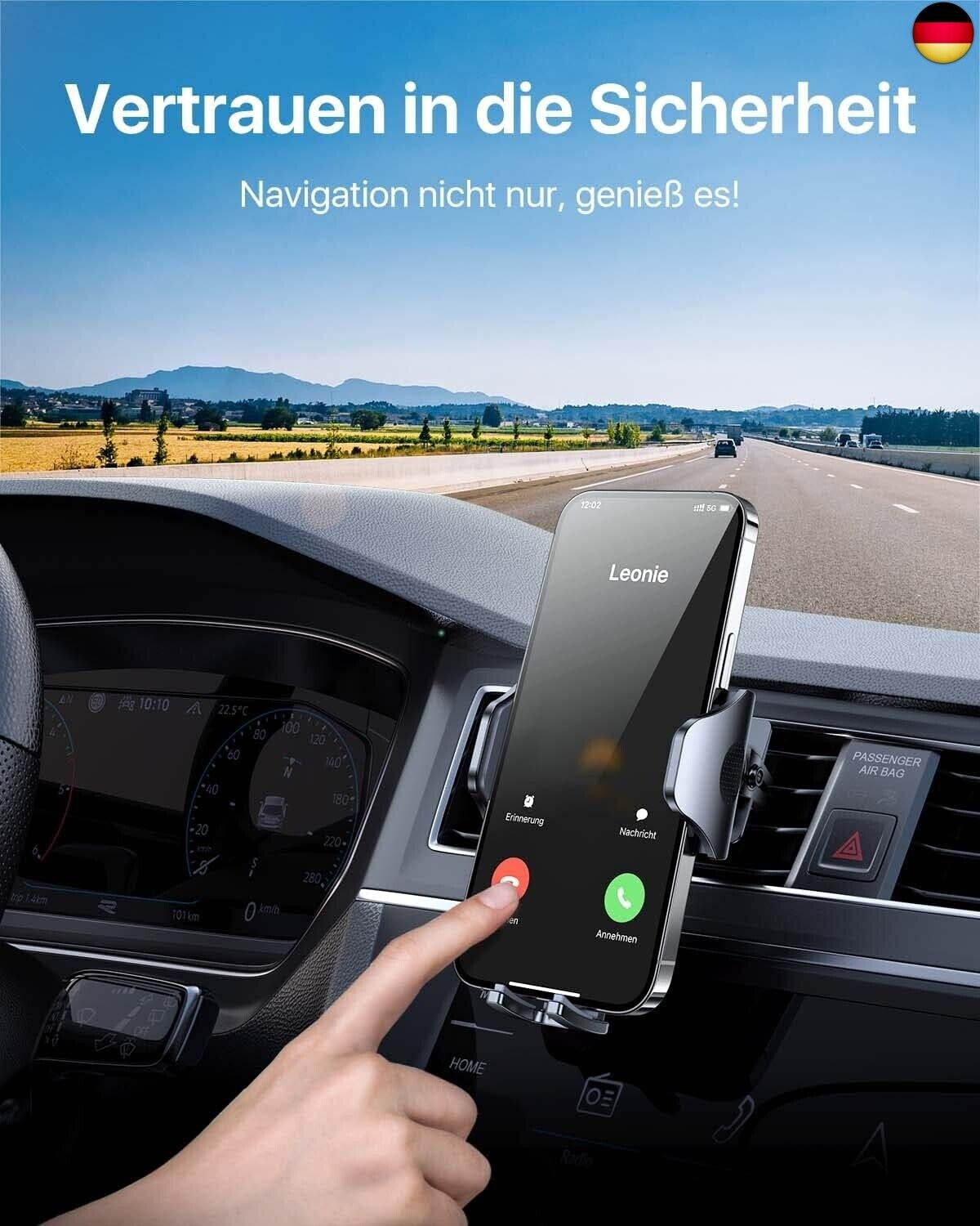Andobil Handyhalterung Auto Lüftung [ 2024 Upgrade Lüftungsclip ] Kfz Handy H