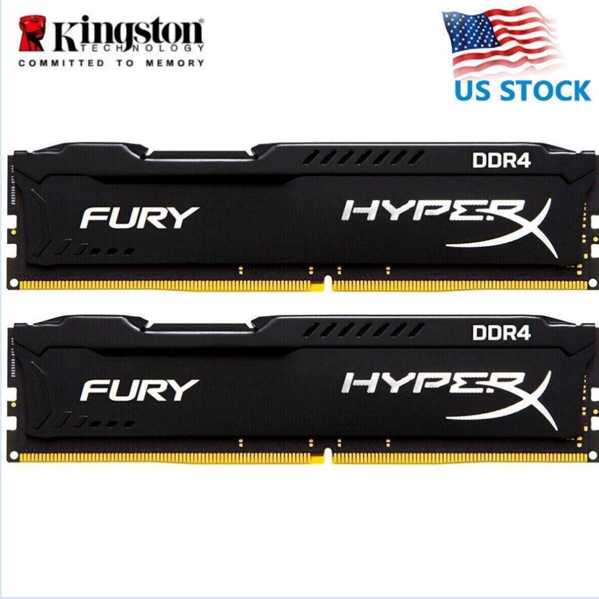Hyperx FURY DDR4 8GB 16GB 32GB 3200 Mhz PC4-25600 Desktop RAM Memory DIMM 288PIN