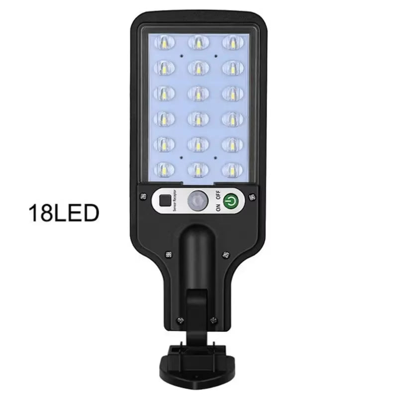 Solar Outdoor Led Courtyard Wall Lamp with 3 Mode Waterproof Motion Sensor Security Lighting Street Lights for Garden Patio Path