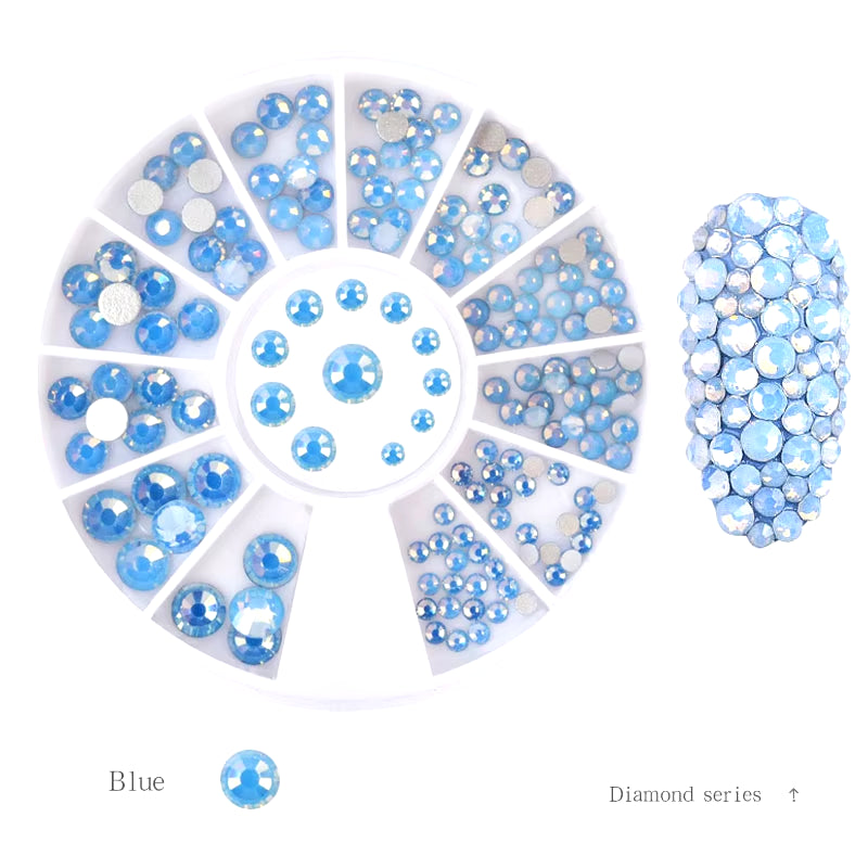 Nail Parts Nail Art Glitter Rhinestone Crystal Gems Jewelry Bead Manicure Decoration Accessories Nail Supplies for Professionals