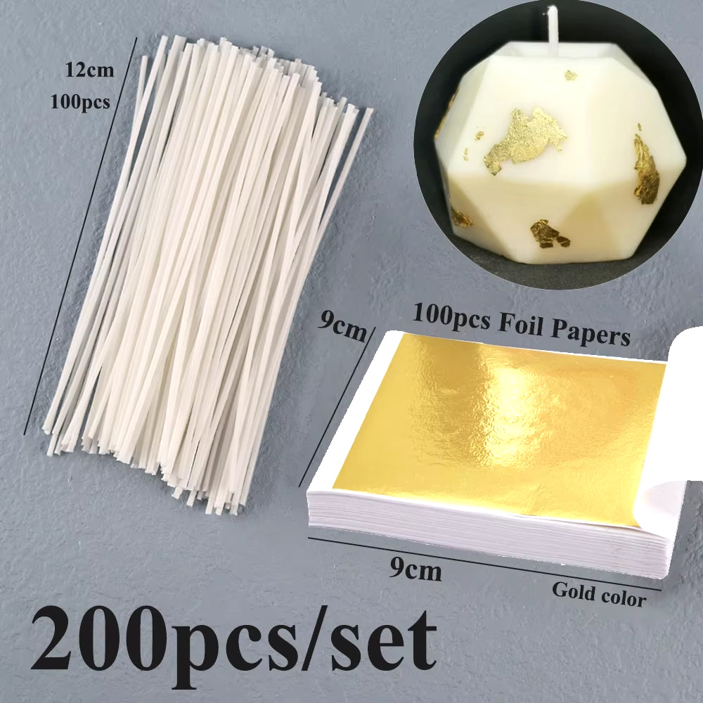 Smokeless Candle Wicks 2.6-20Cm Pre-Waxed Cotton Core Wicks with Metal Sustainer Tabs DIY Handmade Candle Making Tools