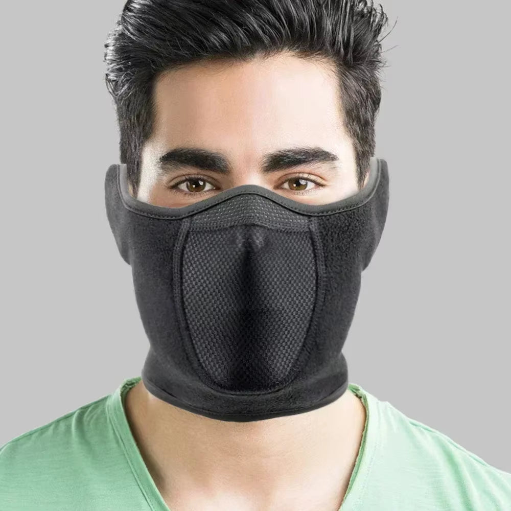 Fashion Winter Thermal Fleece Balaclava Full Face Mask Skiing Hat Bandana Hat Windproof Snowboard Scarves Women'S Men Helmet Cap