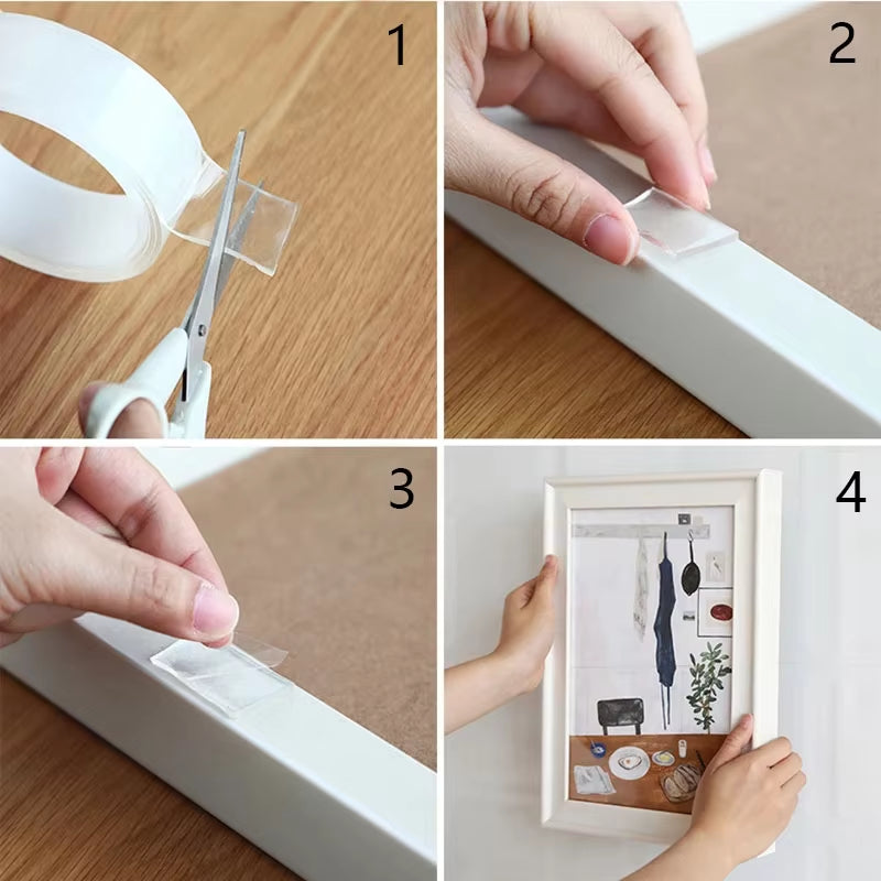 Ultra-Strong Double Sided Adhesive Monster Tape Home Appliance Waterproof Wall Stickers Home Improvement Resistant Tapes