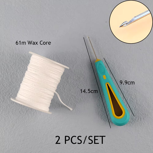 Smokeless Candle Wicks 2.6-20Cm Pre-Waxed Cotton Core Wicks with Metal Sustainer Tabs DIY Handmade Candle Making Tools