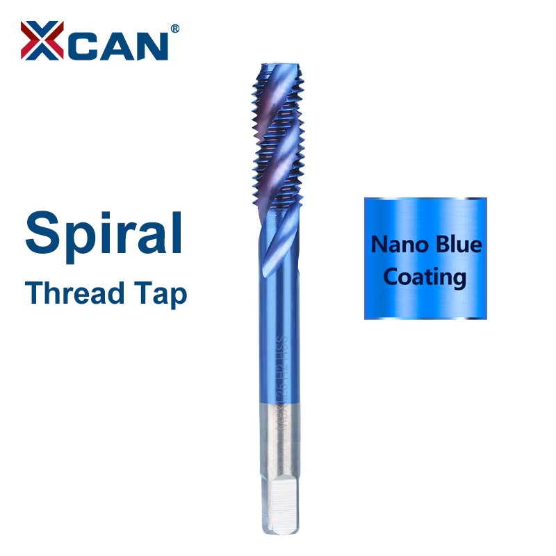 HSS Steel Screw Tap Titanium Coated Spiral Metric Thread Tap M2-M18 Machine Plug Tap HSS6542 Threading Tool Tap Drill Bit