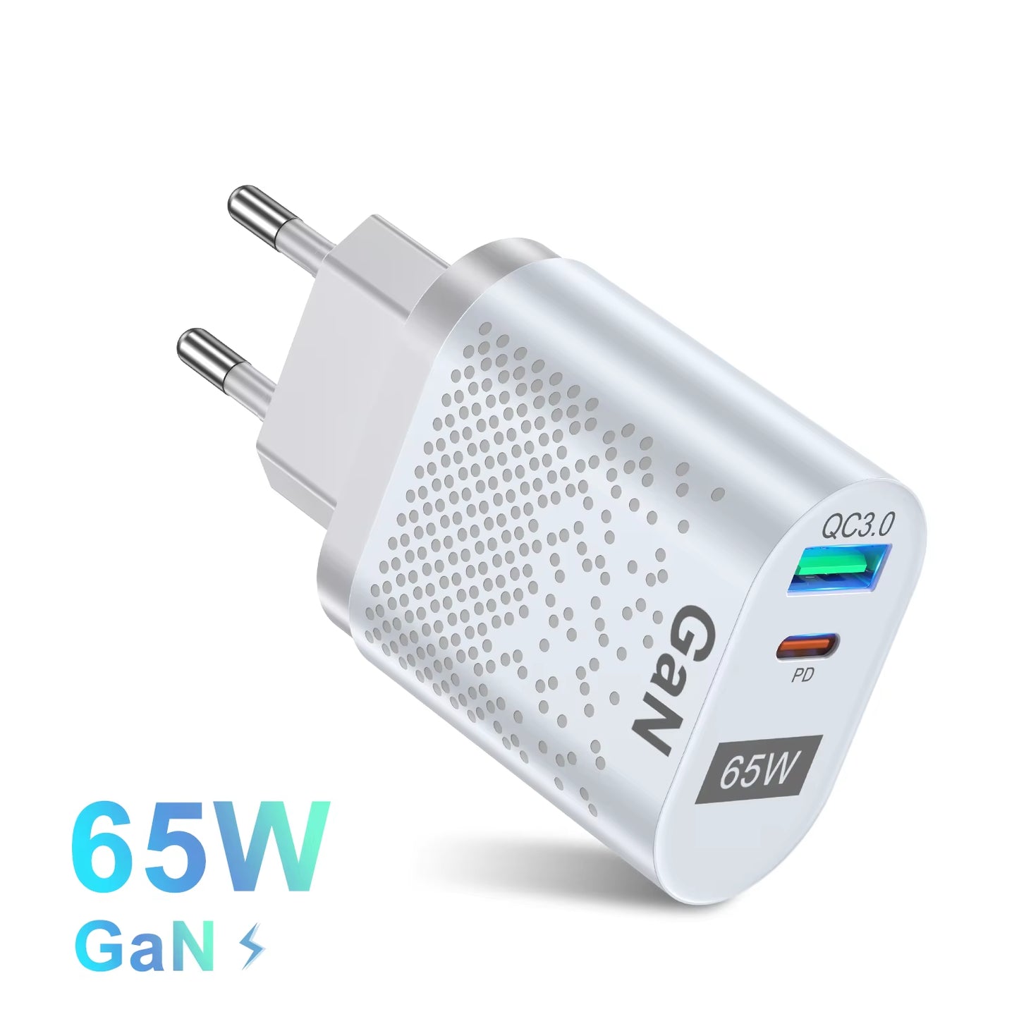 65W Gan Charger USB C PD KR Plugs Fast Charging Gan Charger Phone Quick Charging Type C for Iphone Korean Specification