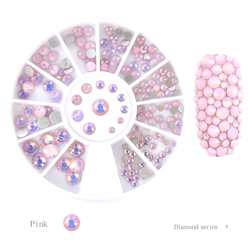 Nail Parts Nail Art Glitter Rhinestone Crystal Gems Jewelry Bead Manicure Decoration Accessories Nail Supplies for Professionals