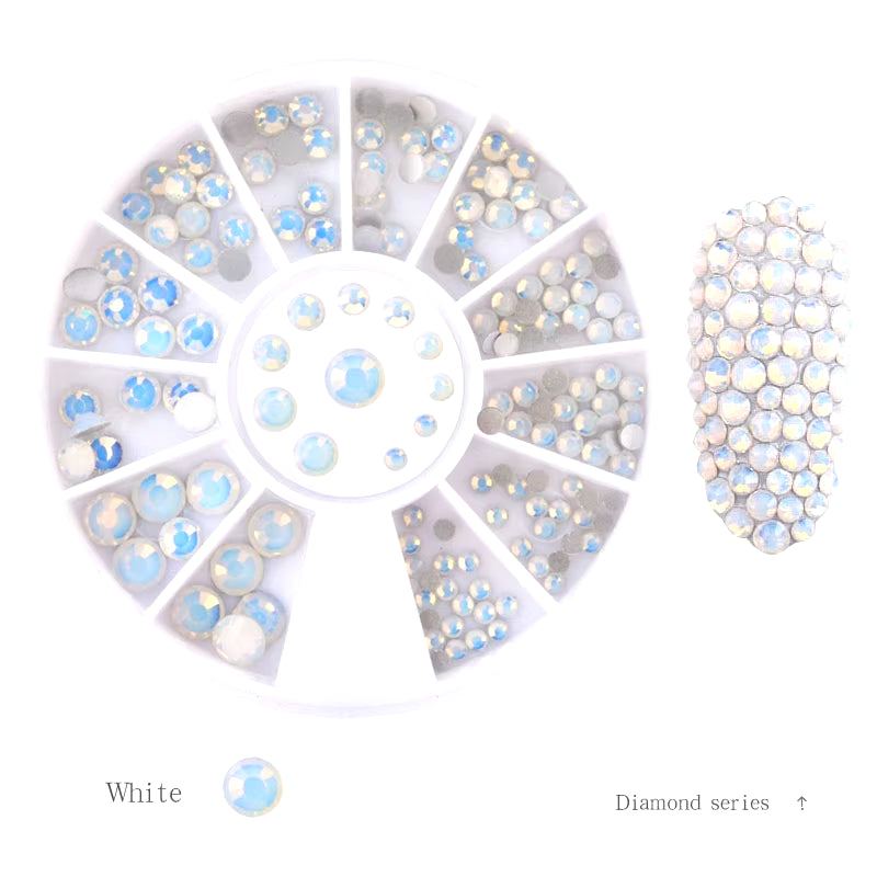 Nail Parts Nail Art Glitter Rhinestone Crystal Gems Jewelry Bead Manicure Decoration Accessories Nail Supplies for Professionals