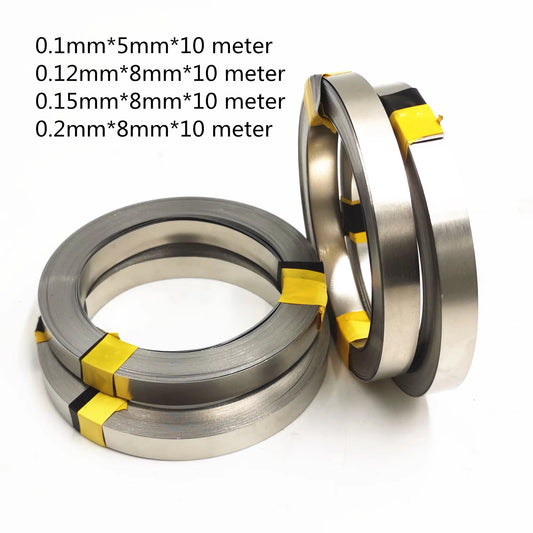 1 Roll 10M 18650 Li-Ion Battery Nickel Sheet Plate Nickel Plated Steel Belt Strip Connector Spot Welding Machine Battery Welders