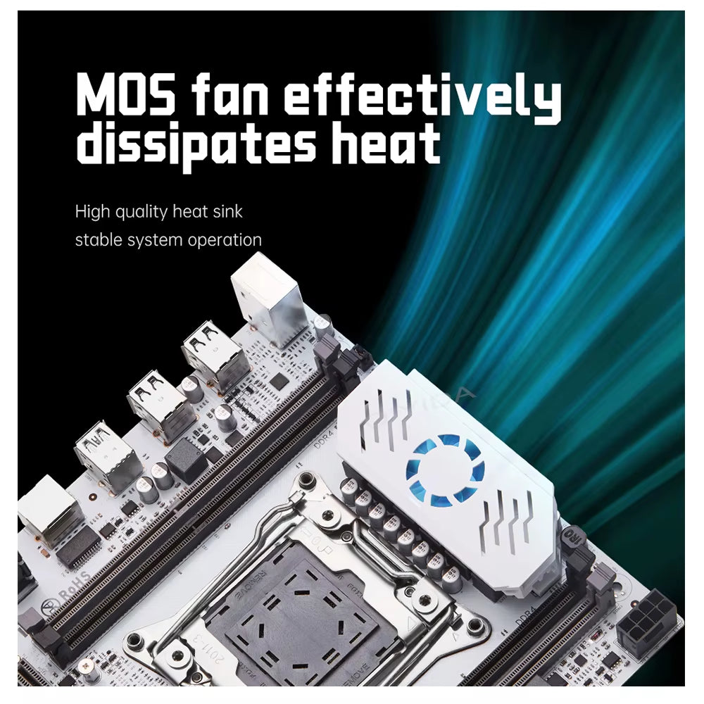X99 Motherboard D4 LGA 2011 3 with M.2 Slot Support X99 C612Chip DDR4 Memory SATA3.0 USB3.0 PCI16X