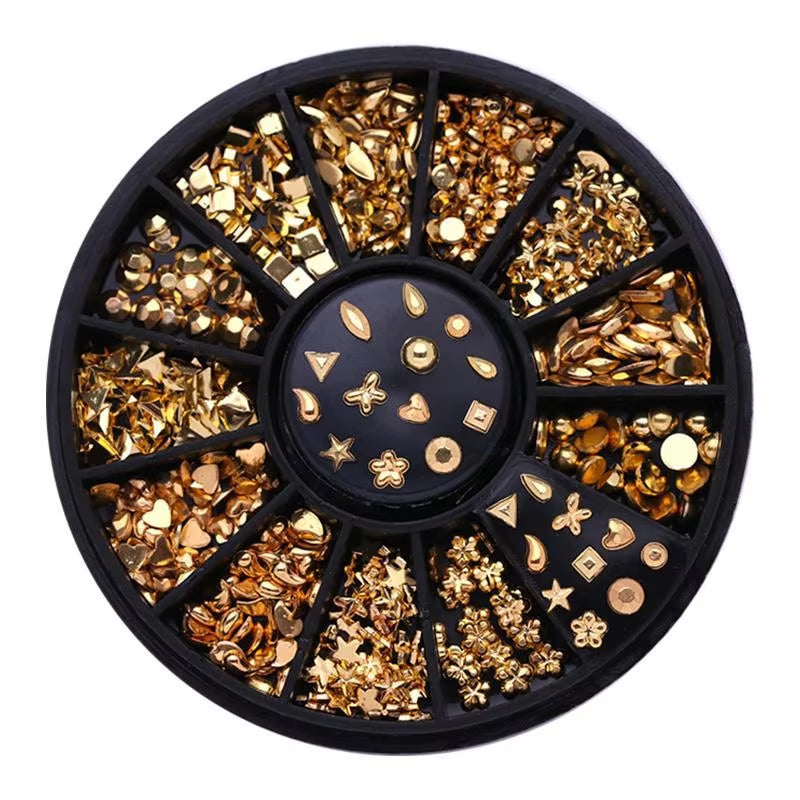 Nail Parts Nail Art Glitter Rhinestone Crystal Gems Jewelry Bead Manicure Decoration Accessories Nail Supplies for Professionals