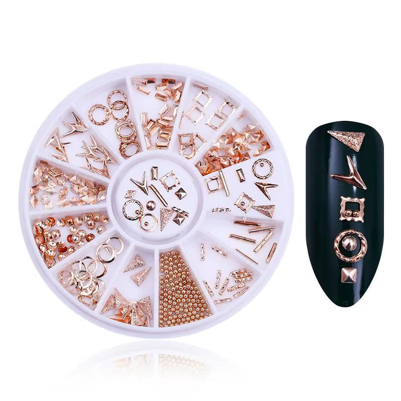 Nail Parts Nail Art Glitter Rhinestone Crystal Gems Jewelry Bead Manicure Decoration Accessories Nail Supplies for Professionals