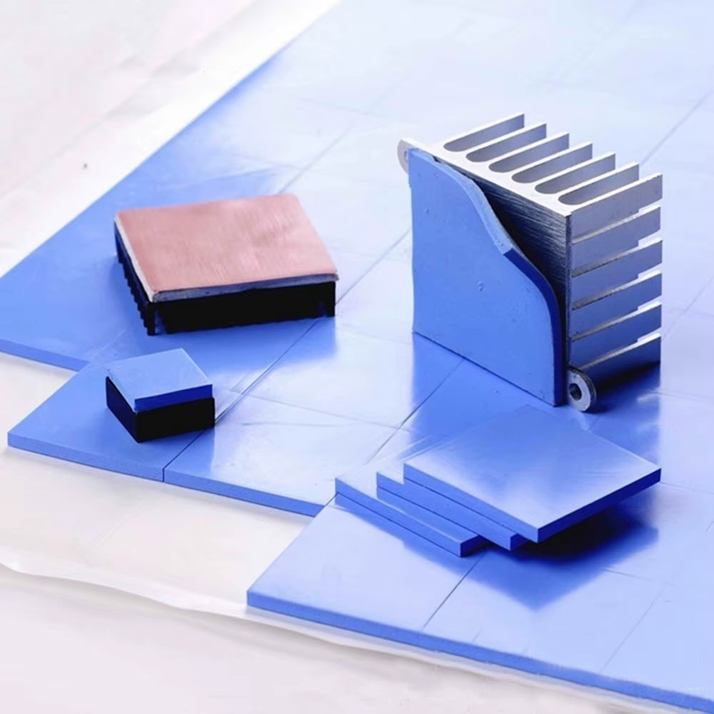 6.0W/Mk Thermal Pad GPU CPU Heatsink Cooling Conductive Silicone Pad High Performance Thermal Pads Multi Size Thickness