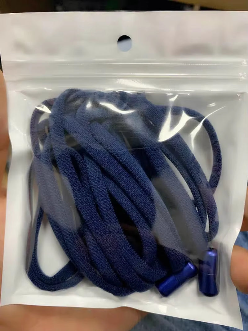 1Pair Elastic Lazy Shoelaces No Tie Shoe Laces Sneakers Flats Shoelaces for Kids Adult Quick Shoelace Fit All Shoes