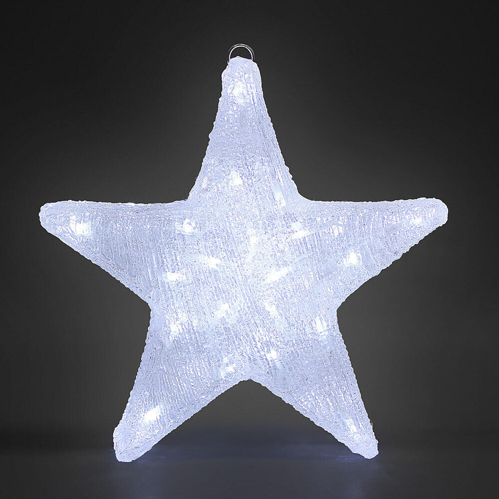 Weihnachtsdeko Acryl Figuren LED Innen Außen Dekofigur Batterie Weihnachten Deko