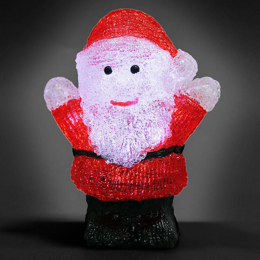 Weihnachtsdeko Acryl Figuren LED Innen Außen Dekofigur Batterie Weihnachten Deko