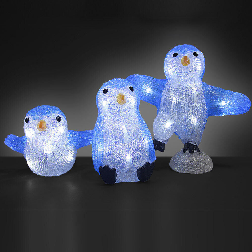 Weihnachtsdeko Acryl Figuren LED Innen Außen Dekofigur Batterie Weihnachten Deko