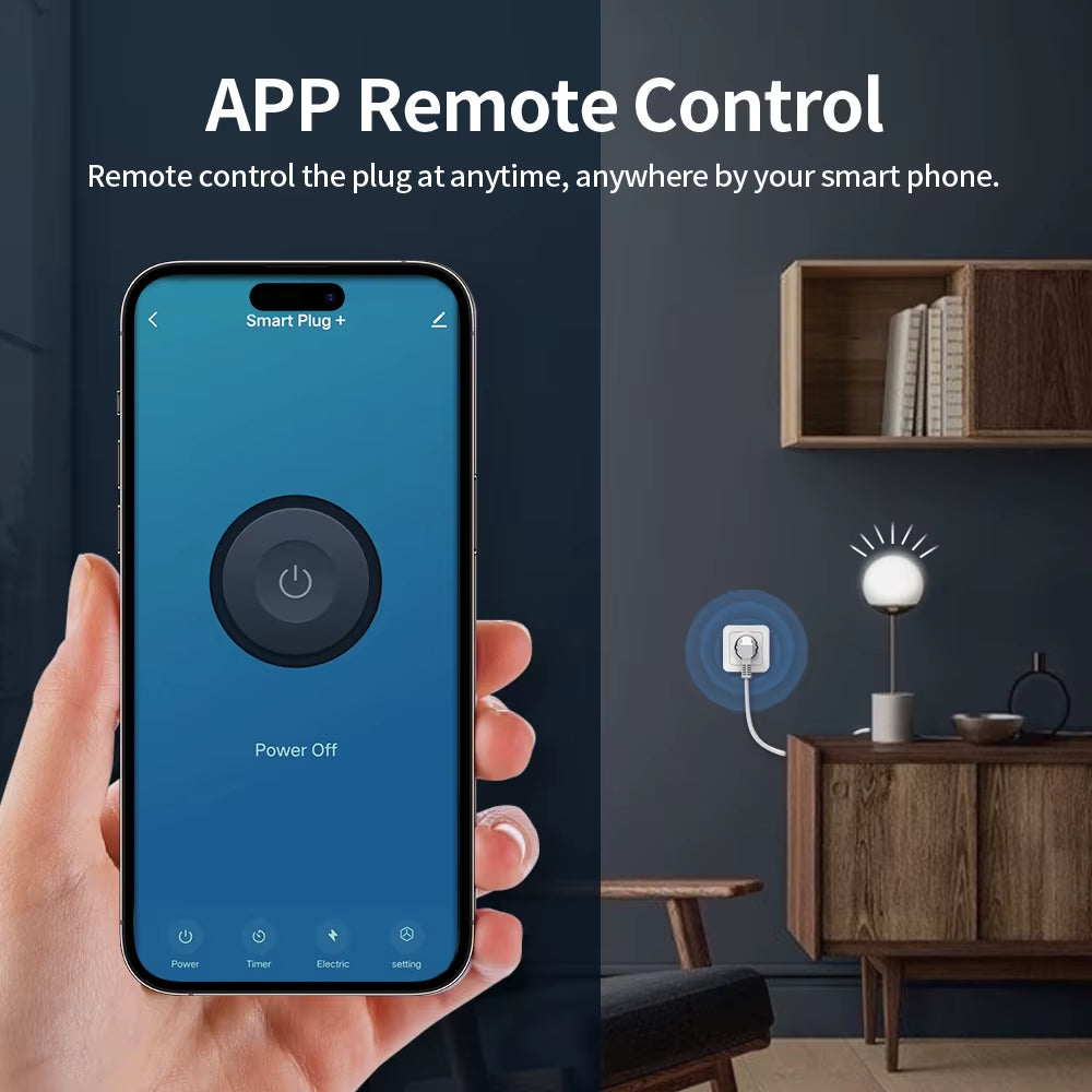 Tuya Wifi/Zigbee Smart Socket EU Plug 16/20A Power Monitor Remote Control Smart Life APP Remote Control Alexa Google Home